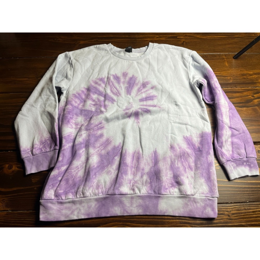 Art Class Sweater, Women's Size XXL, Purple, Tie Dye, Pullover